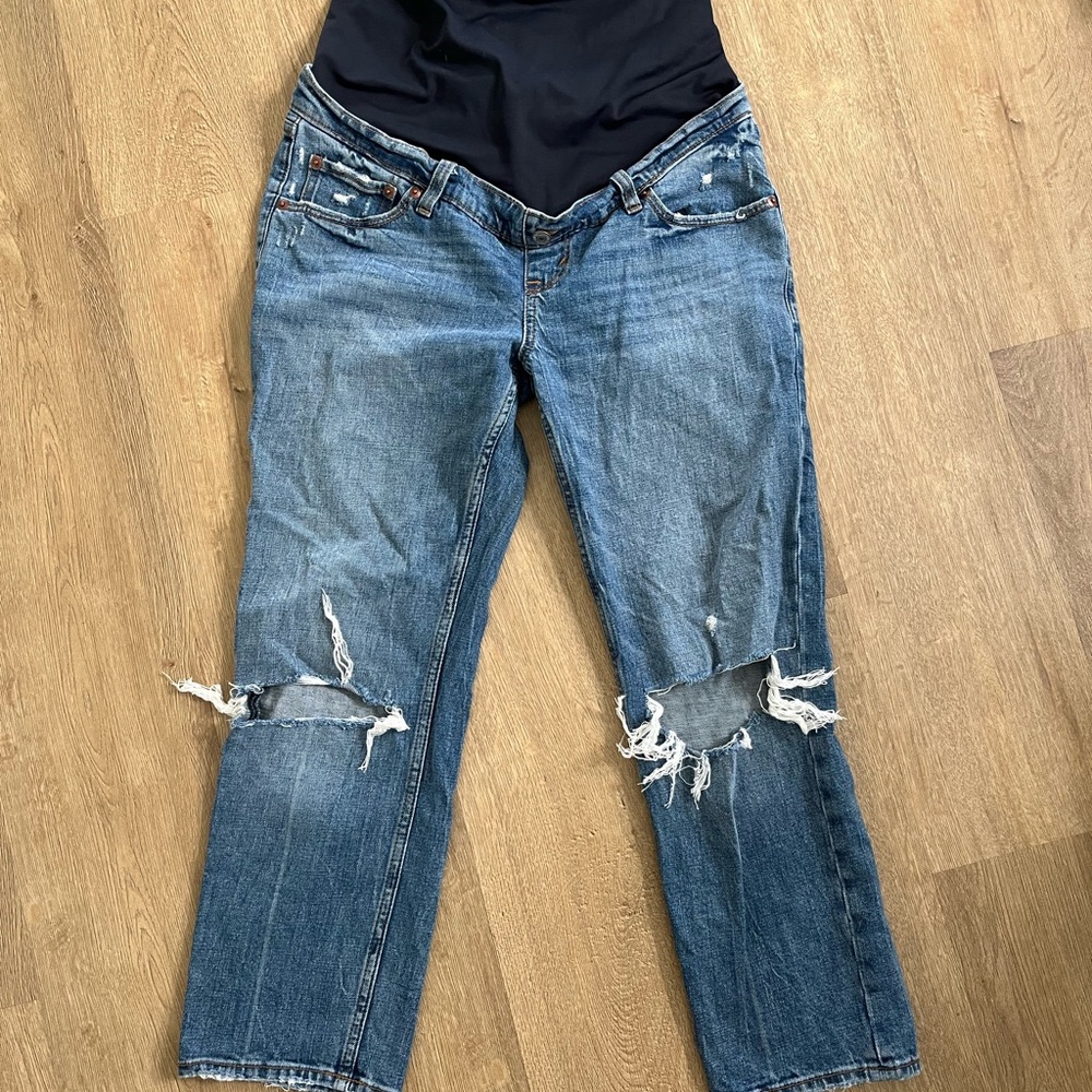 Abercrombie & Fitch Maternity The Ankle Straight Jeans size 27 (4s)